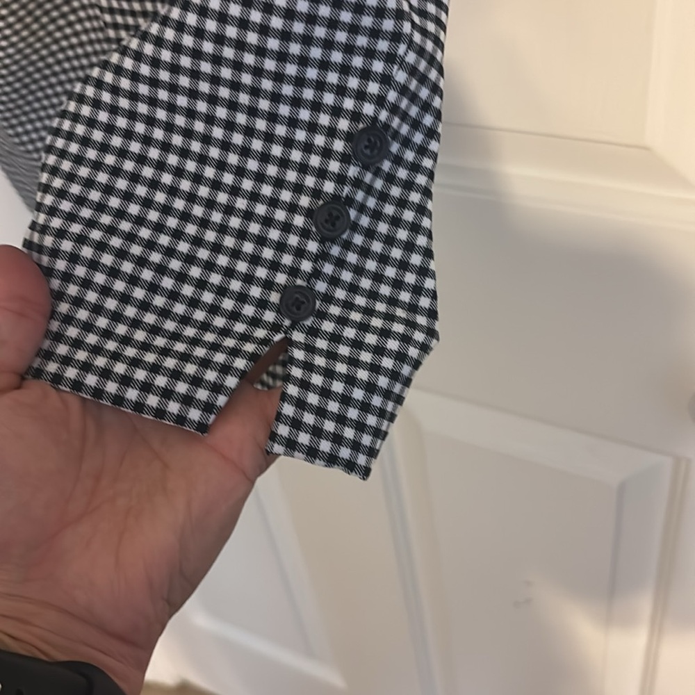 Chico's Gingham Check Brigitte Slim Leg Ankle Pants Size 2.5 (14) - Picture 4 of 6